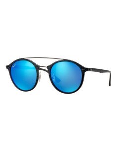 Ray Ban Rb4266 601s55 Round Double Bridge Lightray Azul Icon | Sunn...