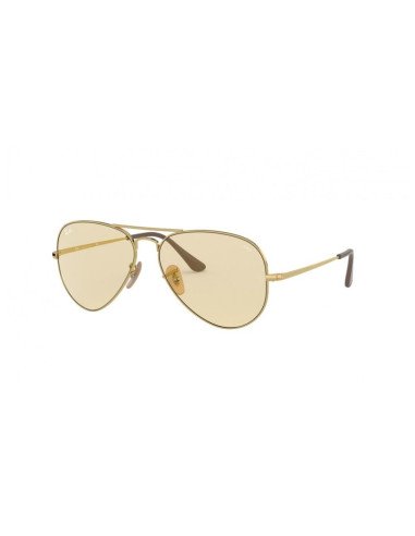 Ray Ban Rb3689 001/T5 New Aviator Coffe Clear Evolve Original Ray Ban Rb3689 001/T5 New Aviator Coffe Clear Evolve Original