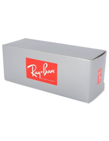 Caja Gris para lentes Ray Ban con etiquetado Caja Gris para lentes Ray Ban con etiquetado
