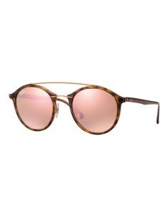 Ray Ban Rb4266 710/2y Round Double Bridge Lightray Rosa Icon | Sunn...
