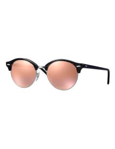 Ray Ban Rb4246 197z2e Clubround Rosa Espejo Negro Original | Sunnie...