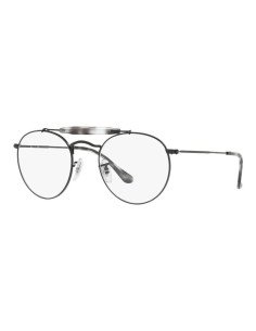 Ray Ban Oftalmico Rb3747v 2760 Round Double Bridge Negro | Sunnies.uno