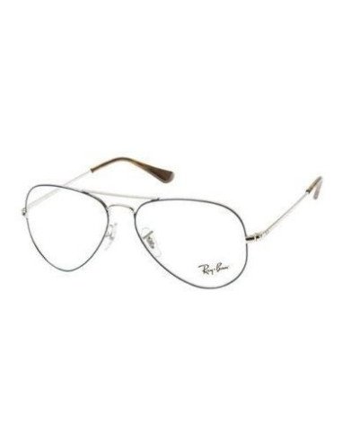Ray Ban Oftalmico Rb6489 2970 Aviator Plateado Azul Original | Sunn...