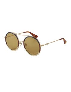 Gucci Gg0061s 015 Round Double Bridge Cafe degradado Rojo Blanco | Sunnies.uno