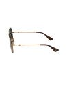 Gucci Gg0061s 017 Round Double Bridge Negro Clasico Piel  | Sunnies.uno