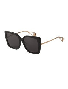 Gucci GG0435S 001 Square Shape Black Grey