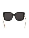 Gucci GG0435S 001 Square Shape Black Grey