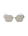 Gucci GG0644S 004 Square Shape Gris Transparente Plata