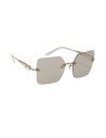 Gucci GG0644S 004 Square Shape Gris Transparente Plata