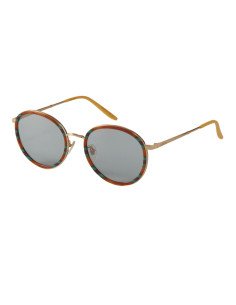 Gucci Gg0677SK 004 Round Metal Carey Verde Naranja Gris | Sunnies.uno