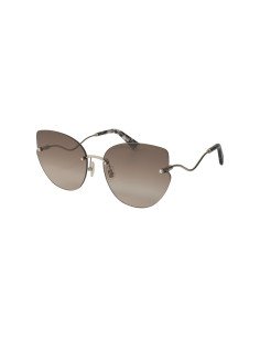 Miu Miu scenique SMU 51X Shaded Eye Cat Plata Espejo Gris
