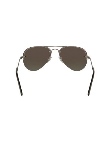 Ray Ban RB3449 004/55 Aviator Azul Espejo Negro