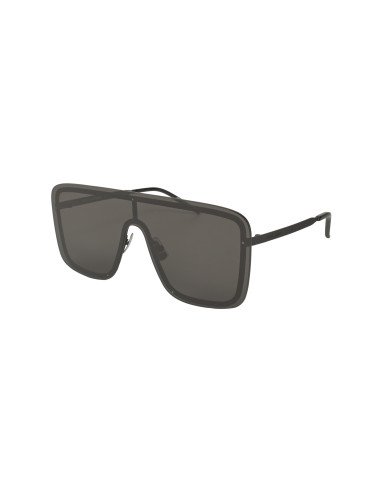 SAINT LAURENT SL 364 002 MASK Shield Negro plata SAINT LAURENT SL 364 002 MASK Shield Negro plata
