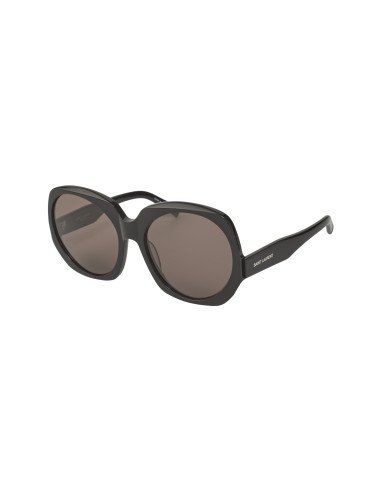 SAINT LAURENT SL74 001 Square Oversized Negro Plata SAINT LAURENT SL74 001 Square Oversized Negro Plata