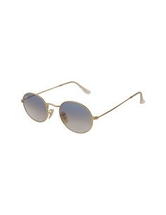 Ray Ban Rb3547n 001/3F Oval Flat Lenses Azul Degradado Dorado
