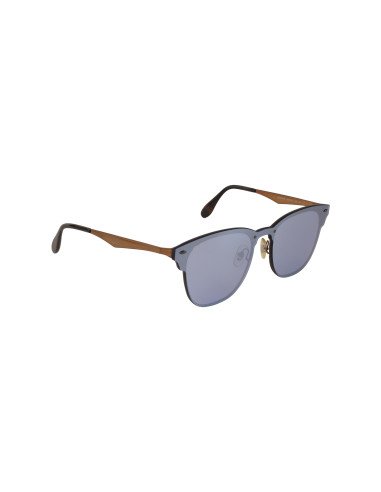 Ray Ban Rb3576n 90391u Clubmaster Blaze Lila Espejo Plateado | Sunn...