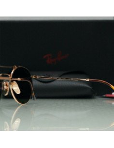 Ray Ban RB8147M 9143 Round Titanium Dorado G-15 Polarizado