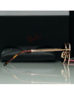 Ray Ban RB8147M 9143 Round Titanium Dorado G-15 Polarizado