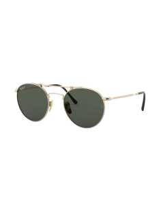 Ray Ban RB8147M 9143 Round Titanium Dorado G-15 Polarizado