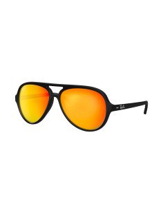 Ray Ban Rb4125 601S69 Cats 5000 Naranja Espejo Negro Mate