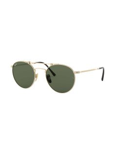 Ray Ban RB8147 913658 Round Titanium Negro G-15 Dorado