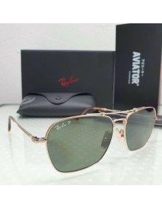 Ray Ban RB8136M 9143 Caravan Titanium G-15 Dorado Polarizado