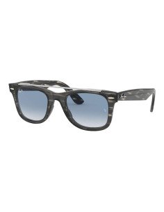 Ray Ban Rb4540 6412/3f Wayfarer Double Bridge Carey Gris Azu