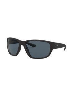 Ray Ban Rb4300 601s/r5 Square Oversized Negro Mate Gris
