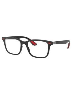 Ray Ban Rb7144M F602 Oftalmico Square Scuderia Ferrari Negro Rojo