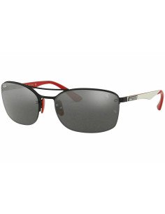 Ray Ban Rb3617m F009/6G Scuderia Ferrari Gris Espejo Rojo