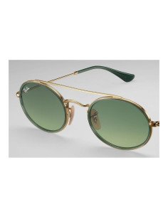 Ray Ban Rb3847n 91224m Oval Double Bridge Verde Degradado