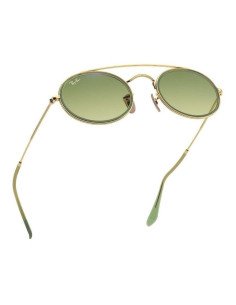 Ray Ban Rb3847n 91224m Oval Double Bridge Verde Degradado