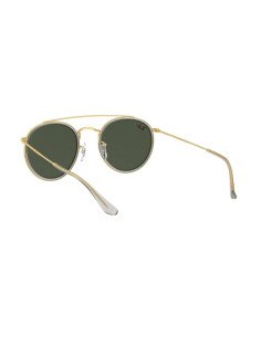 Ray Ban Rb3647n 921031 Round Double Bridge Negro Dorado Original