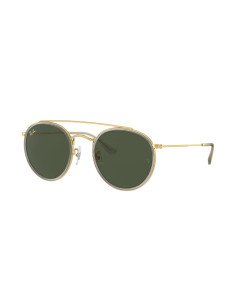 Ray Ban Rb3647n 921031 Round Double Bridge Negro Dorado Original