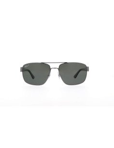 Ray Ban Rb3663 004/58 Square Shape Negro Gris Polarizado Original