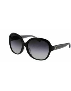 Gucci Gg0080s 002 Oval Oversized Negro Degradado Original
