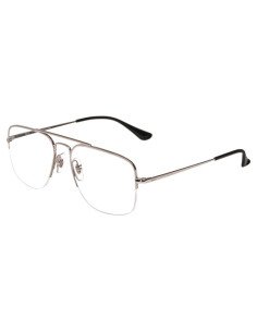 Ray Ban Rb6441 2501 new Aviator Oftalmico Plateado Negro Original