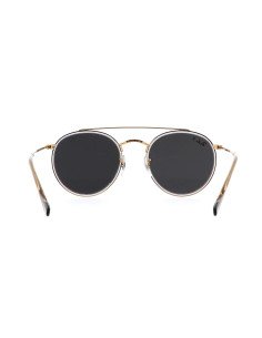 Ray Ban Rb3647n 9210/48 Round Double Bridge Negro Polarizado Dorado