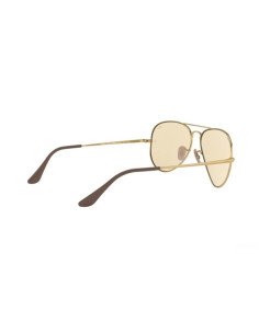 Ray Ban Rb3689 001/T2 New Aviator Coffe Clear Evolve Original