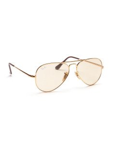 Ray Ban Rb3689 001/T2 New Aviator Coffe Clear Evolve Original