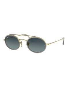 Ray Ban Rb3847n 91233m Oval Double Bridge Azul Degradado
