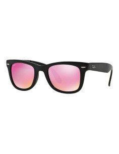 Ray Ban Rb4105 601s4t Wayfarer Folding Rosa Espejo Negro Mat