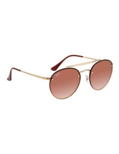 Ray Ban Rb3614n 91410t Round Double Bridge Blaze Rosa Dorado