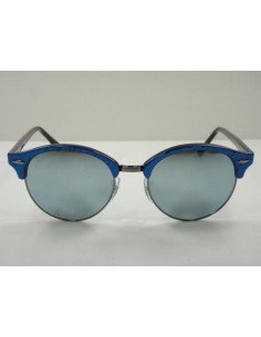Ray Ban Rb4246 984/30 Clubround Plata Espejo Azul Original