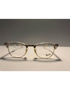 Ray Ban Oftalmico Rb5154 5762 Clubmaster Dorado Transparente