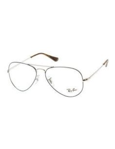 Ray Ban Oftalmico Rb6489 2970 Aviator Plateado Azul Original