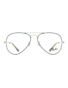 Ray Ban Oftalmico Rb6489 2970 Aviator Plateado Azul Original