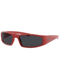 Ray Ban Rb4335 6487/87 Rectangular Acetato Rojo Negro