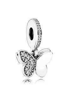 Charm Pandora Colgante Mariposa Plateado con Cristal 791844CZ PA166