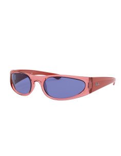 Ray Ban Rb4332 6480/80 Square Oval Acetato Rosa Azul Original